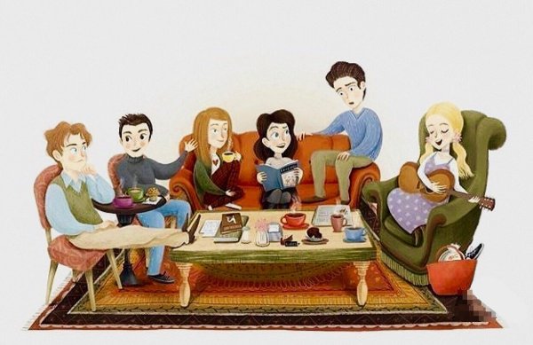 Френдс сериал арт