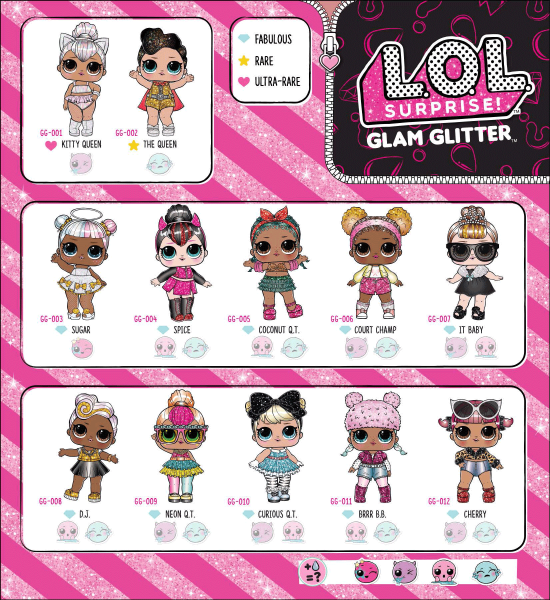 Куклы ЛОЛ серия Glam glitter