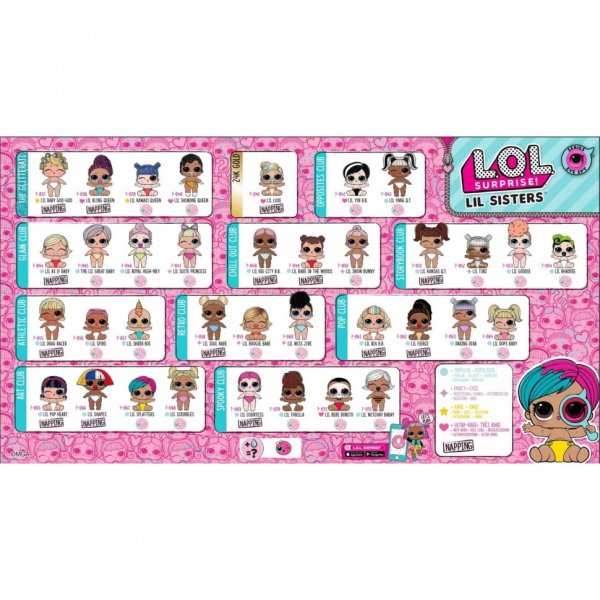 Кукла-сюрприз mga Entertainment в шаре lol Surprise 4 Wave 2 Decoder Lil sisters, 4 см