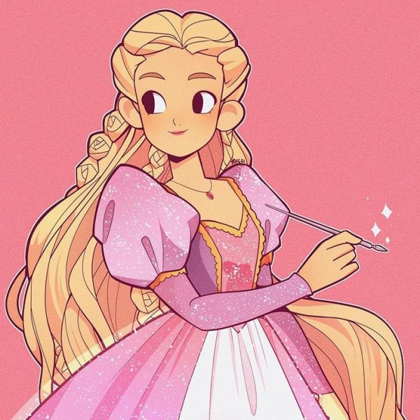 Rapunzel Барби арт