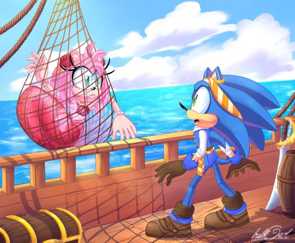 Sonic Pirate Art Amy Rose
