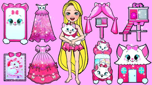 Бумажная Barbie Craft Doll