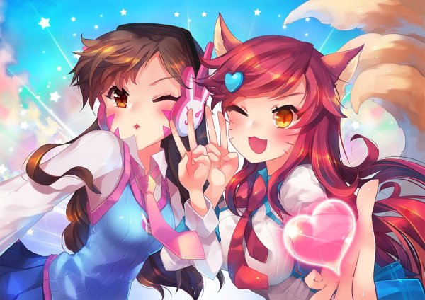 Ahri and d.va