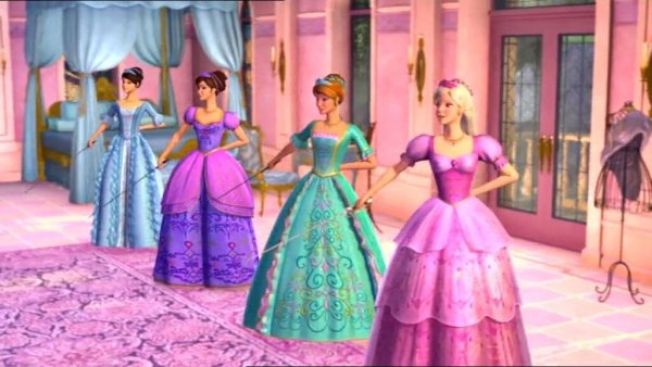 Barbie and the three Musketeers игра