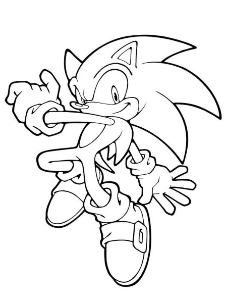 Sonic Mania раскраска Соника
