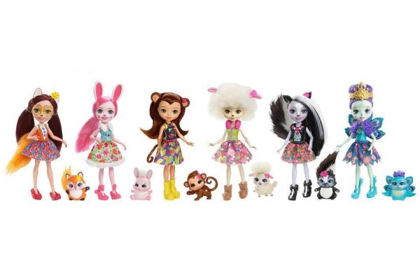 Набор из 6 кукол Enchantimals, 15 см, fnr86