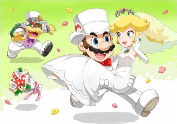 Mario Odyssey Пич и Марио
