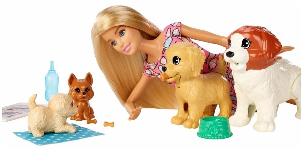 Mattel Barbie fxh08 Барби и щенки