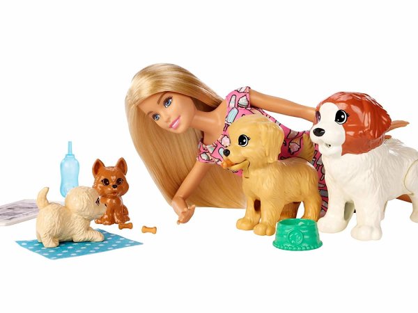 Mattel Barbie fxh08 Барби и щенки