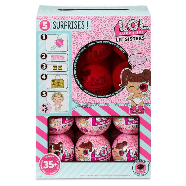 Кукла-сюрприз mga Entertainment в шаре lol Surprise 4 Decoder Lil sisters, 4 см, 552147