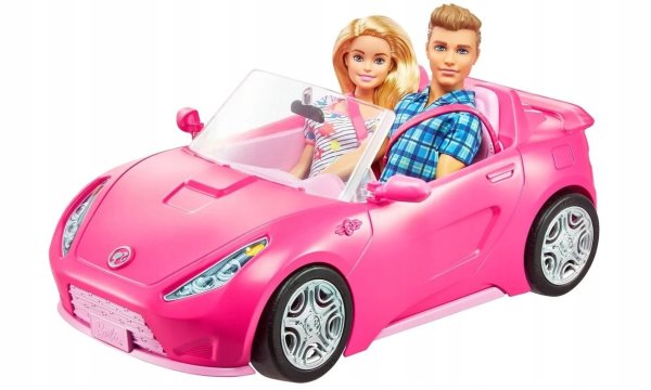 Кукла Mattel Barbie и Кен, с гардеробом и розовым кабриолетом, gvk05