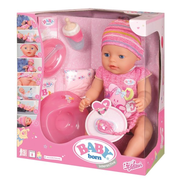 Интерактивная кукла Zapf Creation Baby born 43 см 823-163