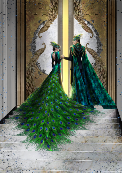 Платье Павлин Peacock Dress