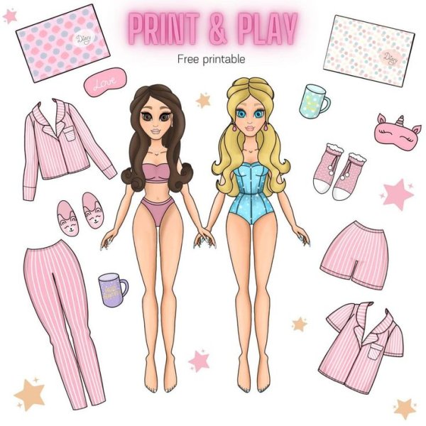 KATEMADE Art бумажные куклы