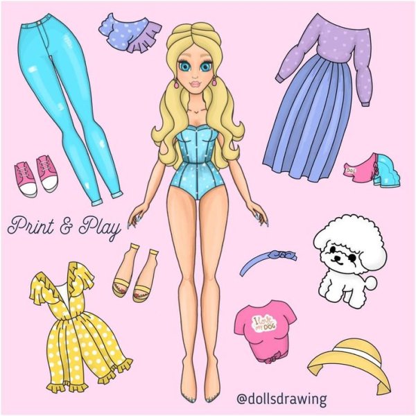 KATEMADE Art бумажные куклы