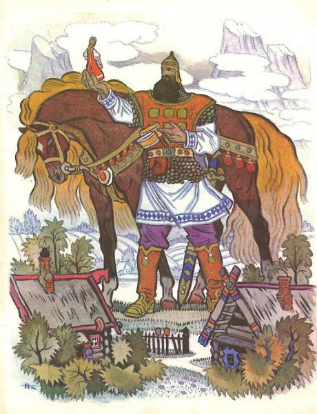 Николай Михайлович Кочергин иллюстрации былины