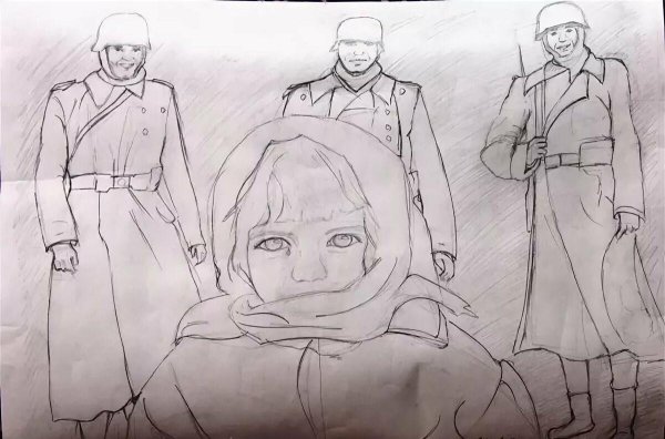 Рисунки о войне для срисовки