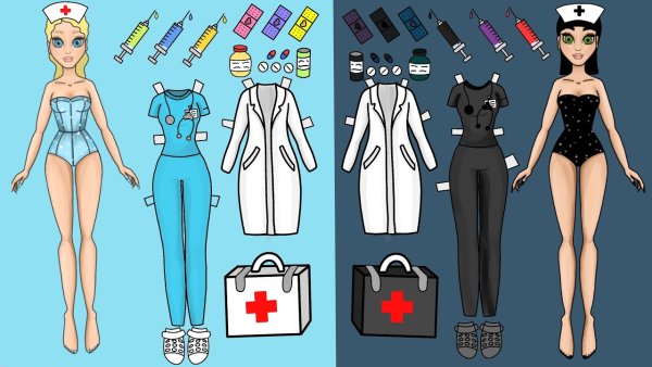 Paper Dolls Dress up бумажные куклы