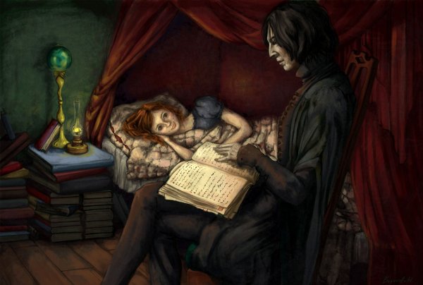 Книжный Северус Снейп арт