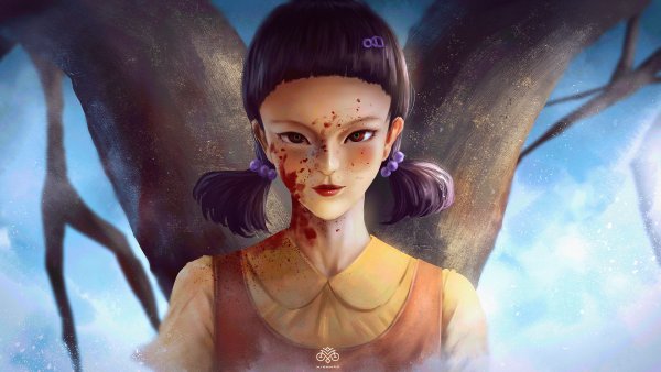 Игра в кальмара кукла арт