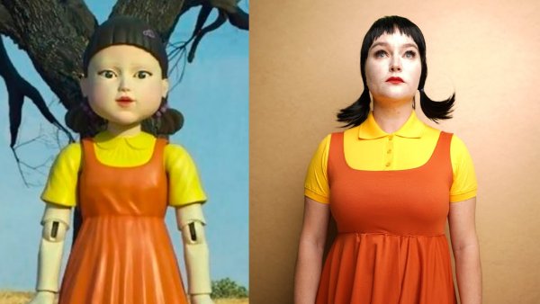 Игра в кальмара кукла