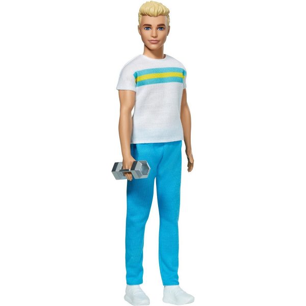 Кукла Barbie Кен в джинсах и футболке grb43