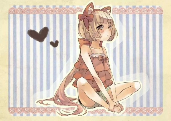 Девочка кошка аниме маленькая
