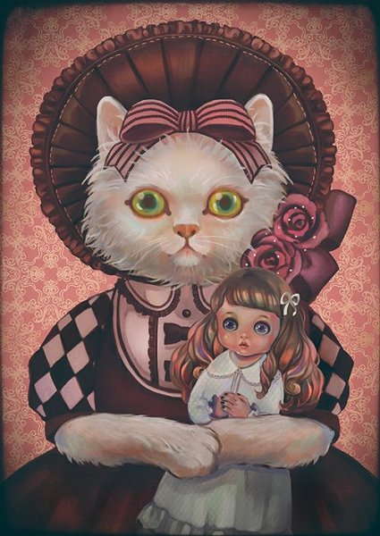 Cat Art Doll