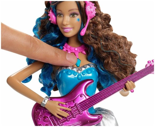 Интерактивная кукла Barbie поющая рок-принцесса Эрика, 29 см, cmt13