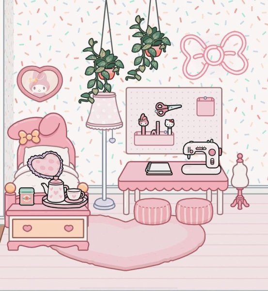 Комнаты toca boca hello Kitty