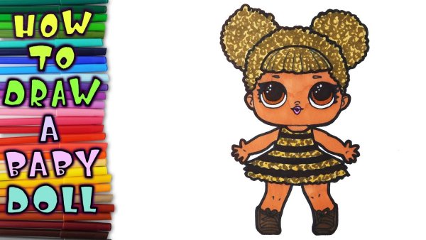 Куклы l.o.l. Queen Bee на белом фоне