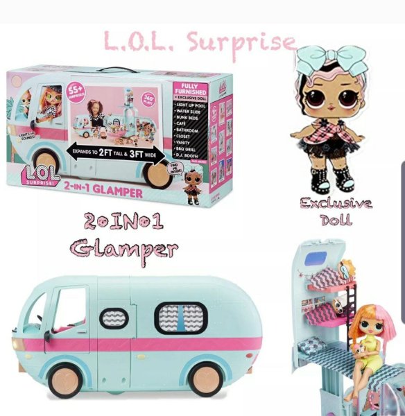 Автобус ЛОЛ L. O. L. Surprise гламурный кемпер 2-in-1 Glamper