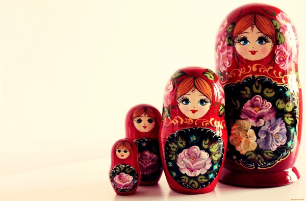 Фон матрешки