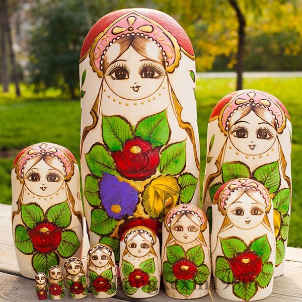 Матрёшка русская деревянная