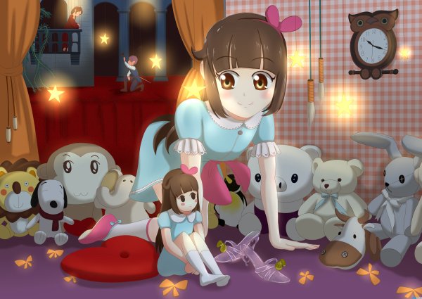 Коричневая кукла игра
