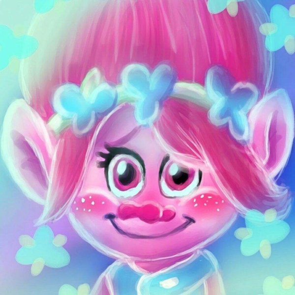 Тролли девочка розовая