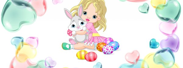 Фон для открытки девочке Зайка