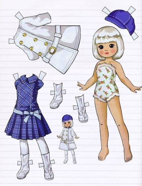 Бумажные куклы tiny Betsy MCCALL