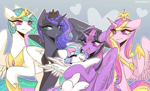 My little Pony принцесса Селестия + Каденс