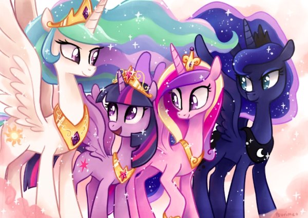 My little Pony принцесса Селестия принцесса Каденс