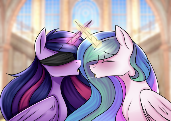 Princess Celestia and Twilight Sparkle