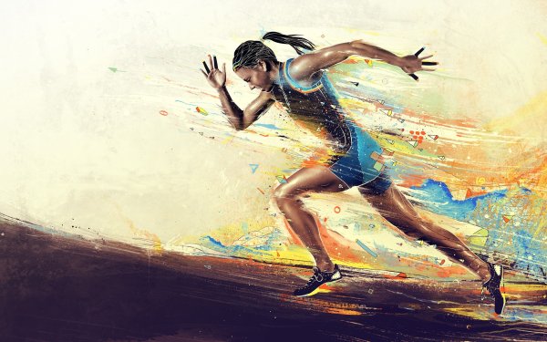 Спортсмены в движении