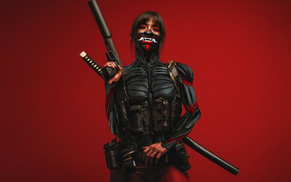 Oni Samurai Cyberpunk