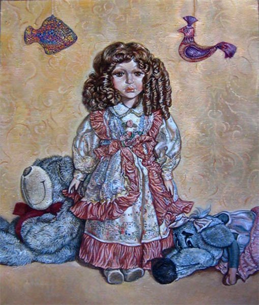 Кукла художница