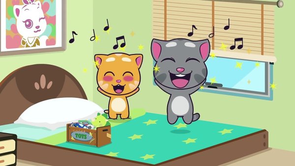 Talking Tom and talking Джинджер