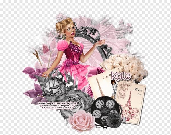 Букет цветов Barbie PNG