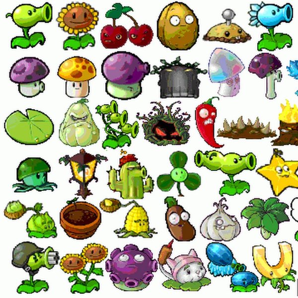 Plants vs Zombies спрайты