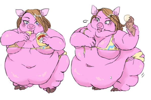 Fat furs Weight gain female