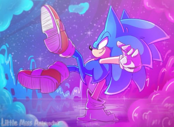 Pink Sonic the Hedgehog