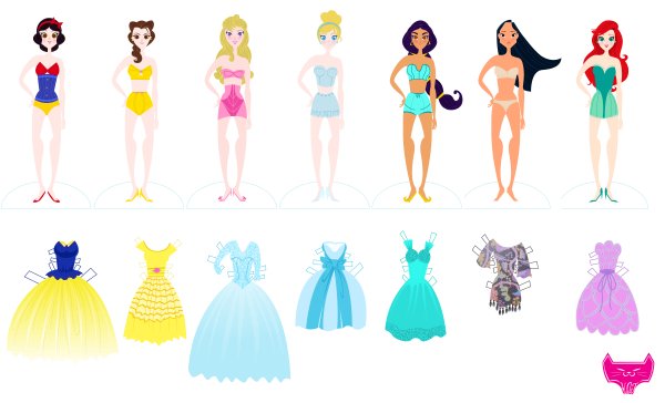 Disney куклы "принцессы - модницы"